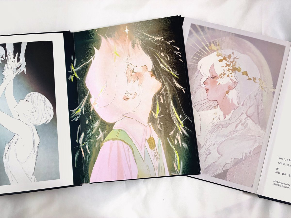 rin_rinmo's tweet image. 【作品集販売開始のお知らせ📕】
POD出版レーベル「Arquet」よりお声がけいただき、初めての作品集として、ついにかたちになりました。
2020〜2024年に描いた54作品を収録。
ハードカバー/A5縦サイズ/40ページ(本文38ページ)
▼販売ページはツリーにてご案内します▼