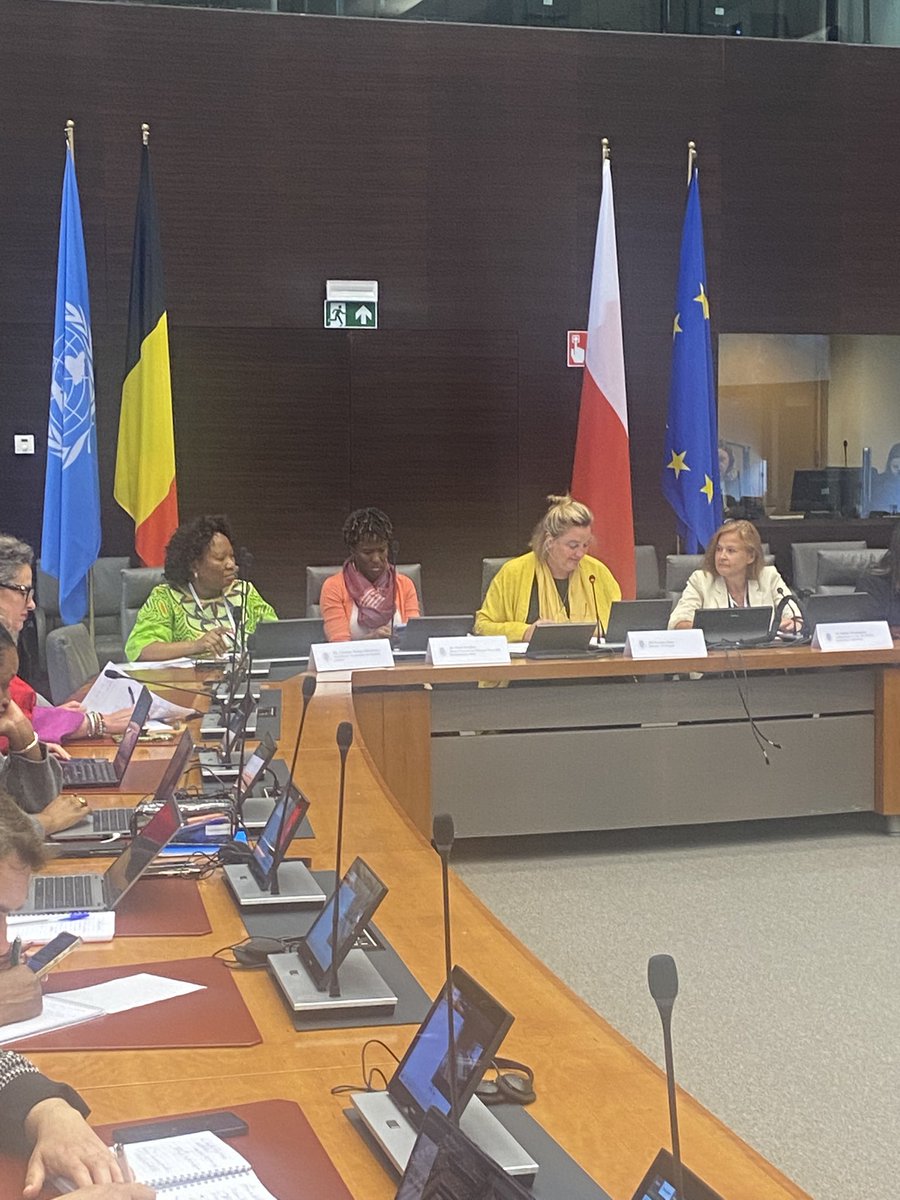 unwomenEU's tweet photo. @KotulaKat @BelgiumMFA @UN_Women @vanyaradzayi @whatthewomensay @USGSRSGPatten @SandraMelone @StellaRonner โจ A message from todayโs thematic session on partnerships for WPS moderated by @FlorenceRaes:
ย
From local activists to national negotiators, women are transforming peace efforts.
Yet too often, theyโre underfunded and overlooked. We must amplify their voices.
#25YearsOfWPS https://t.co/wnCWjlcRHR