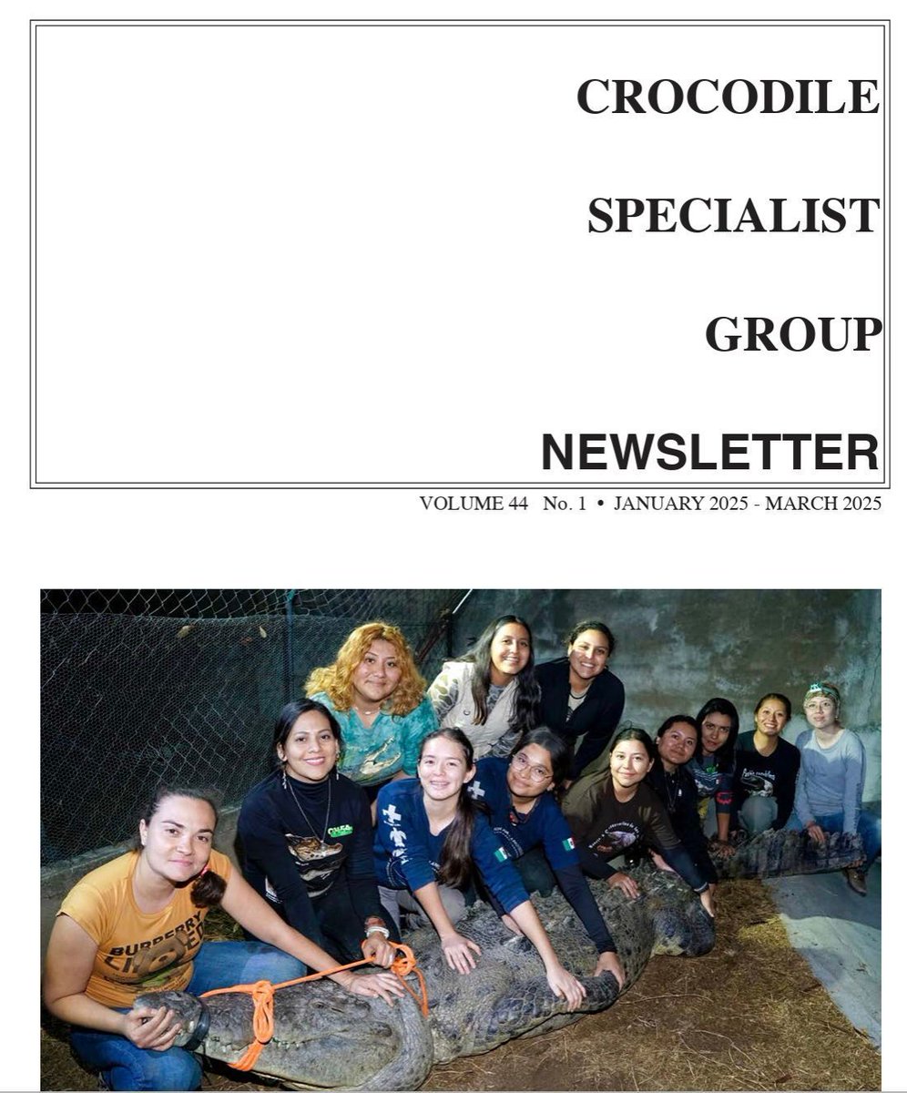 CrocSpecGroup's tweet image. Read up on the latest CSG Newsletter from January-March 2025. It includes updates about Siamese crocodiles in Bueng Boraphet, Thailand; American crocodile nesting in the Dominican Republic; and more!
Find it through the link in our profile or on our website.