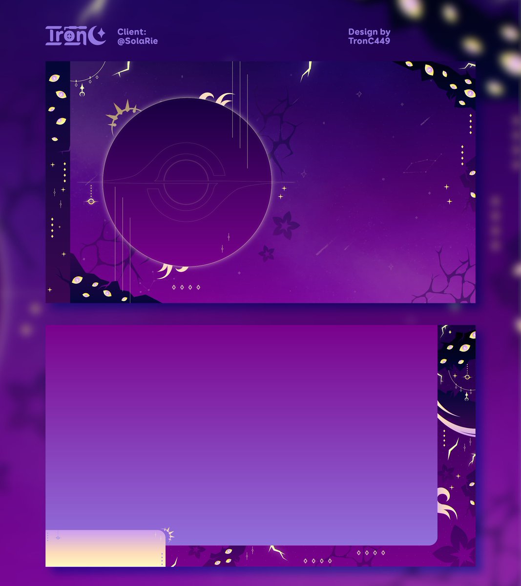 New Overlays Design for the lovely <a href="/_solarie_/">Rie ✷</a>✨
Thank you so muchh :D  

#VGenComm #Troncgraphic