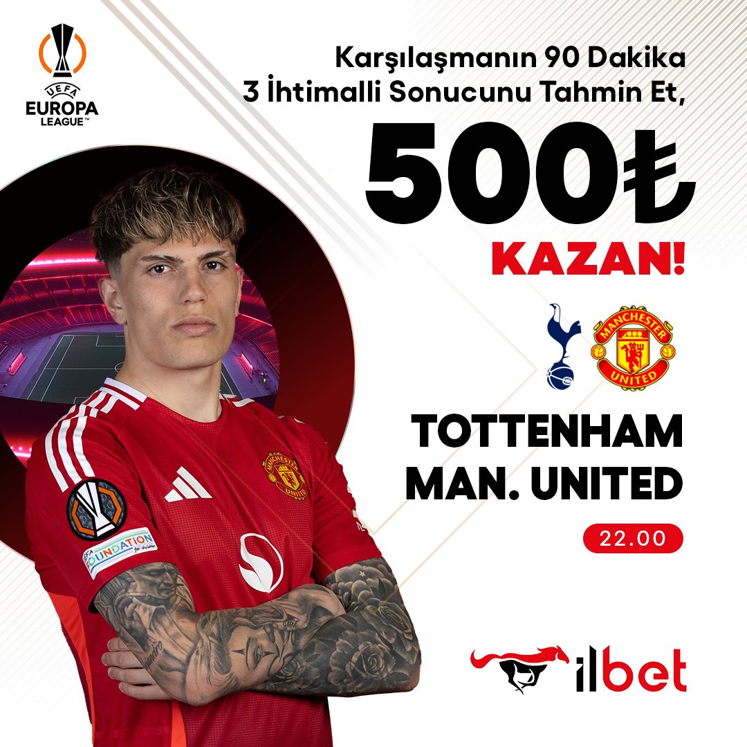 Kazanç herzaman İLBET'te!

⚽ Tottenham &amp; Man. United ⚽

✨ Karşılaşmanın 90 Dakika 3 İhtimalli Sonucunu Tahmin Et, 500 TL'yi kazan!

🔗 Katılım formu: docs.google.com/forms/d/e/1FAI…