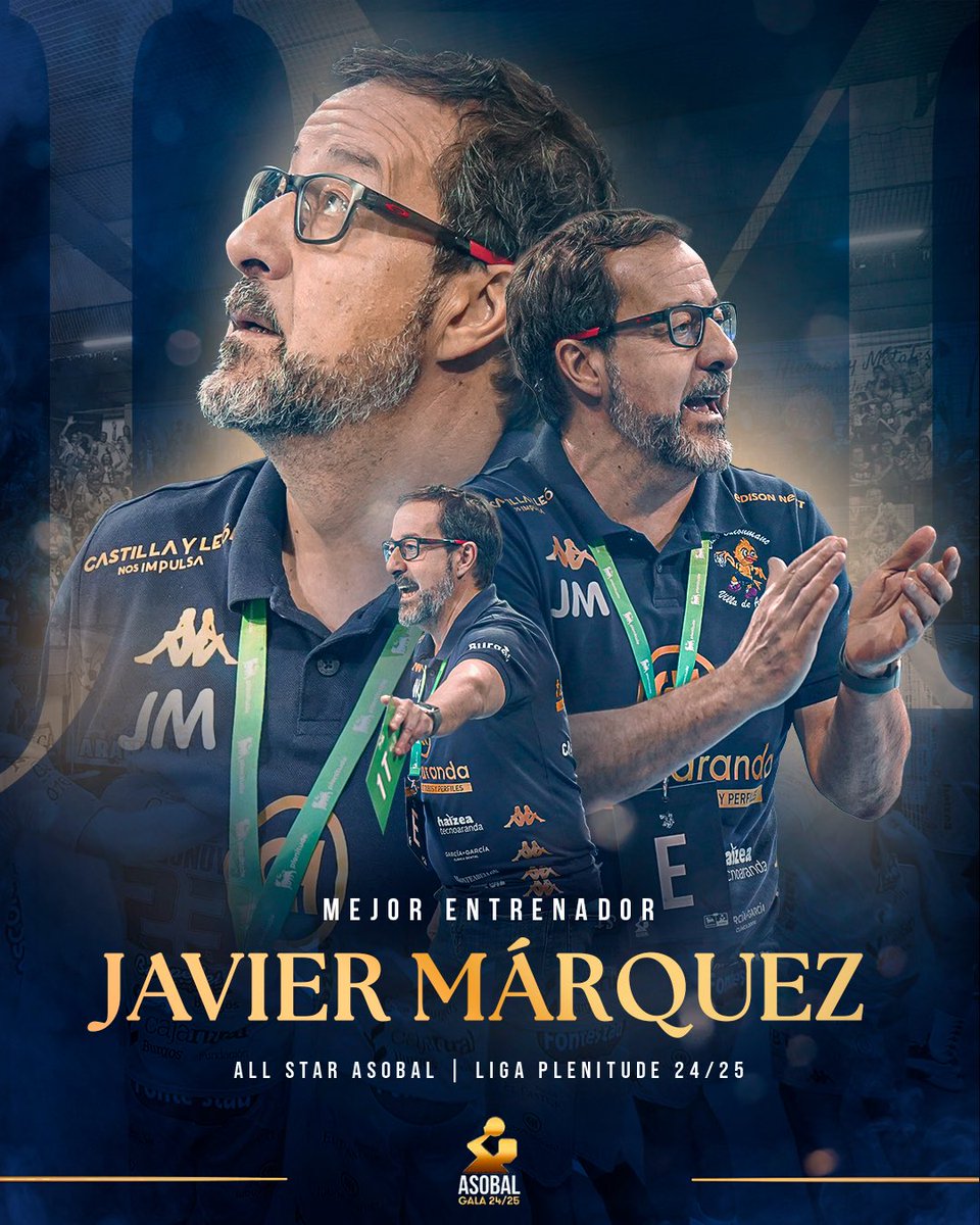 ✨ 𝐀𝐋𝐋 𝐒𝐓𝐀𝐑 𝐓𝐄𝐀𝐌 #LigaPlenitude 24/25 ✨

👨🏻‍🏫 Su excepcional temporada con <a href="/bmvillaaranda/">Club Balonmano Villa de Aranda</a> no ha pasado desaparecida y le ha llevado a debutar como 𝗠𝗲𝗷𝗼𝗿 𝗘𝗻𝘁𝗿𝗲𝗻𝗮𝗱𝗼𝗿 con el 34,43% de votos

¡Primer reconocimiento para el 𝐌𝐚𝐠𝐨 𝐝𝐞 𝐥𝐚 𝐌𝐚𝐧𝐜𝐡𝐚