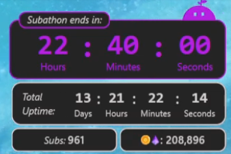 AngelleNDisguis's tweet photo. Will day 26-27 be the final days of the Subathon? I guess we'll find out! Be back in the AM for some more Tarkov after some good rest! 22.5 hours left on the timer! #subathon #firstsubathon #day25 #twitchstreamer #twitch https://t.co/eOVuHPdm7h