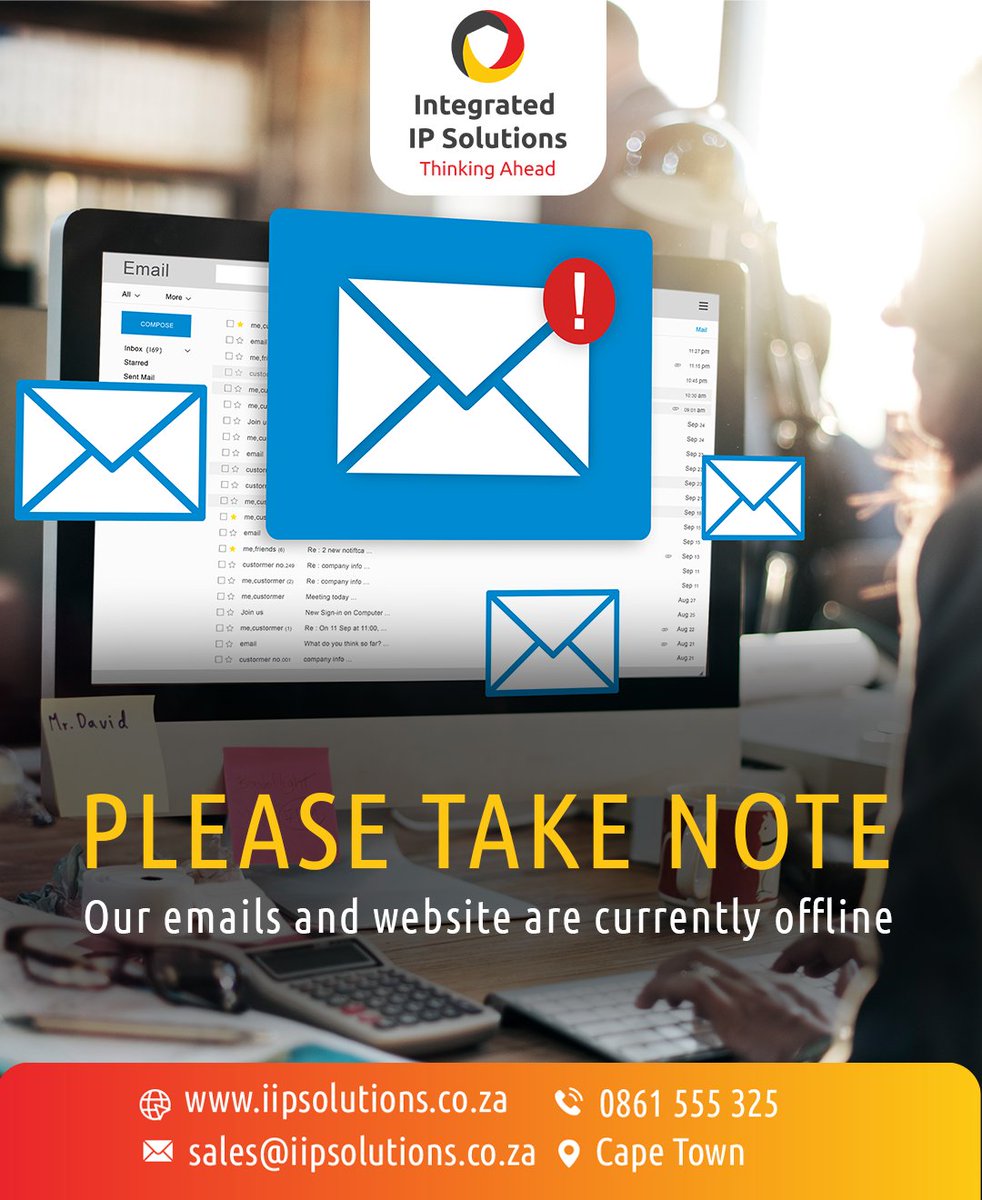 iipSolutions's tweet image. 🚨 Service Notice: We&apos;re experiencing technical difficulties with our email &amp;amp; website. For urgent inquiries, please call us at 📞 0861 555 325. We apologize for the inconvenience and appreciate your patience! 🙏 #ServiceUpdate #TechNotice #WeAreWorkingOnIt
