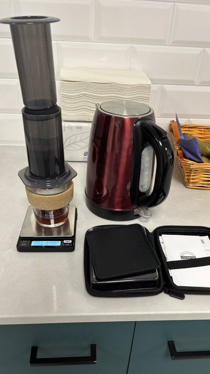 Yes, making coffee can look like an experiment (and it sometimes is)!☕️👨‍🔬