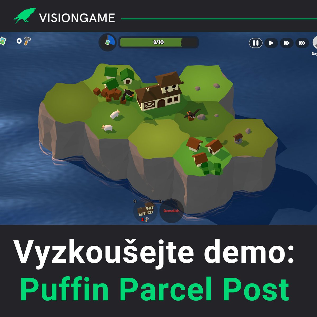 visiongamecz's tweet photo. Vybudujte prosperující poštovní síť, kde zásilky doručují roztomilí papuchalci! Strategicky rozmisťujte budovy, odemykejte vylepšení, která promění herní zážitek, a přizpůsobte se novým výzvám při doručování rostoucího počtu balíčků napříč mapou. Zvládnou vaši papuchalci udržet krok s poptávkou? https://t.co/8Ao6vl3AYg