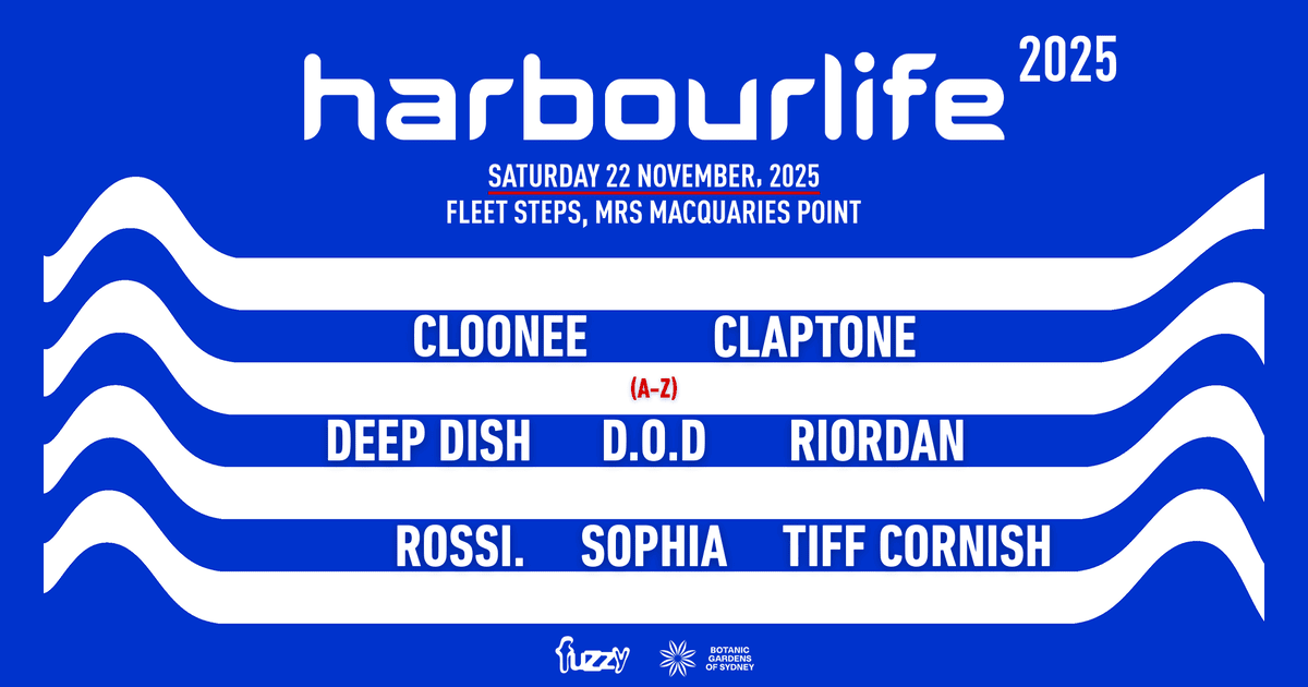 The Harbourlife 2025 lineup is here and it's a scorcher featuring CLOONEE, CLAPTONE, DEEP DISH, D.O.D, RIORDAN, ROSSI., SOPHIA &amp; TIFF CORNISH 🔥 Kick off your summer with a killer soundtrack at an iconic venue in Sydney harbour - ticket info via bit.ly/4mrc3Vv