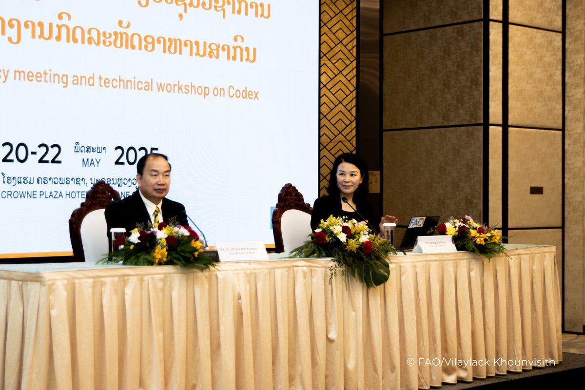 FAOLaoPDR's tweet image. Lao PDR strengthens food safety with FAO support! High-level meeting & workshop boost Codex engagement & harmonize standards. 🇱🇦🤝
Read more: fao.org/lao-people-dem…
#FoodSafety #LaoPDR #FAO #Codex