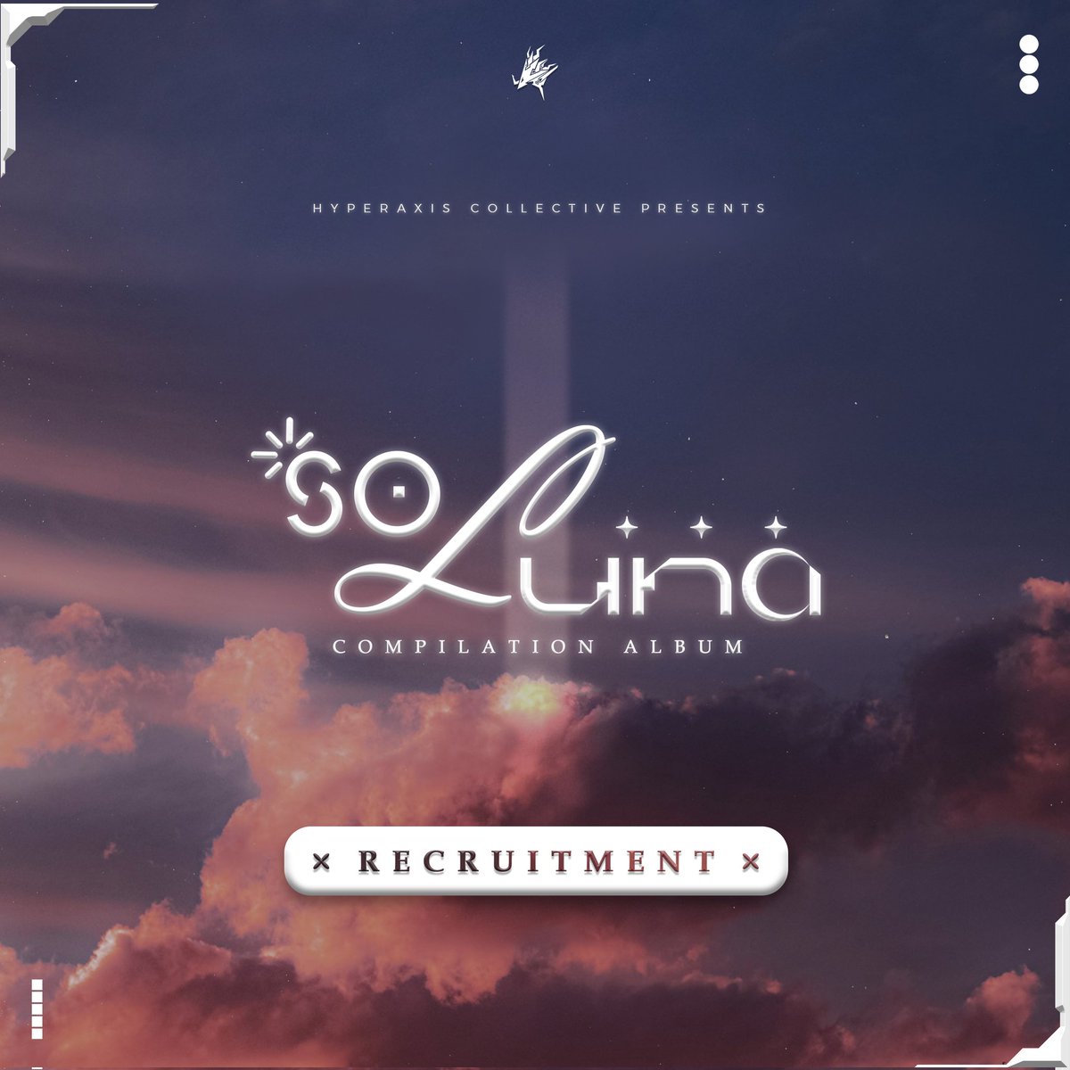 Sol &amp; Luna Compilation Album - OPEN RECRUITMENT

Hyperaxis Collective mengundang kreator dan produser musik dari berbagai genre untuk berpartisipasi dalam dua album kompilasi "Sol &amp; Luna". 

Untuk Informasi lebih lanjut silakan kunjungi link berikut ini:
forms.gle/5xHeTQvtxMnEcz…