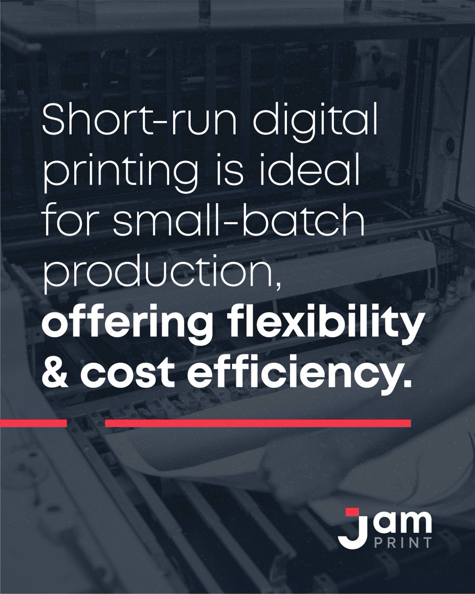 Jamprint's tweet photo. Digital printing is the ideal choice for small batches. Whether you're personalising materials, running a test print, or need a quick turnaround. It's cost-effective, efficient, and delivers professional results every time. 

Get in touch to see for yourself! 👇
 ... https://t.co/4wSYrqvl0c