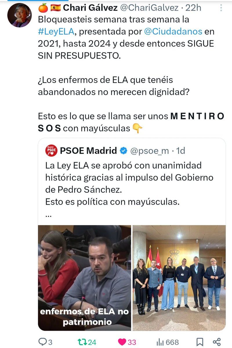 La desfachatez del <a href="/PSOE/">PSOE</a> no tiene igual: el <a href="/Congreso_Es/">Congreso</a> de la XIV Legislatura aprobó por unanimidad la tramitación de la ley #ELA de <a href="/CiudadanosCs/">Ciudadanos 🇪🇸🇪🇺</a>, pero <a href="/meritxell_batet/">Meritxell Batet</a> y los socialistas impidieron el trámite de la proposición de ley. Han borrado el tuit
ciudadanos-cs.org/opinion/por-hu…