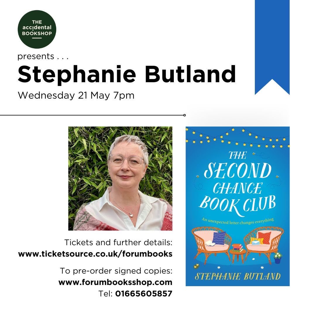 Forum Books + the bound + The Accidental Bookshop (@forumbooks) on Twitter photo 🩵TONIGHT!🩵 Last chance to join us w/ <a href="/under_blue_sky/">Stephanie Butland</a> at The Accidental Bookshop, Alnwick 😉
More info + tickets here ticketsource.co.uk/forumbooks/the…
Signed book here forumbooksshop.com/product/the-se… 🩵TONIGHT!🩵 Last chance to join us w/ <a href="/under_blue_sky/">Stephanie Butland</a> at The Accidental Bookshop, Alnwick 😉
More info + tickets here ticketsource.co.uk/forumbooks/the…
Signed book here forumbooksshop.com/product/the-se…