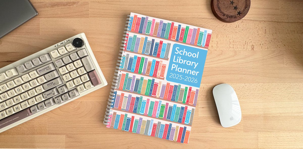 Pre-orders are now open for the SCHOOL LIBRARY PLANNER 25-26! 📕 

➡️ crookedquill.co.uk/products/preor… 

‼️ As with previous years, I’ll only be ordering enough stock to fulfil pre-orders so please pre-order before the deadline on Thursday 26th June to guarantee your copy! 🩵