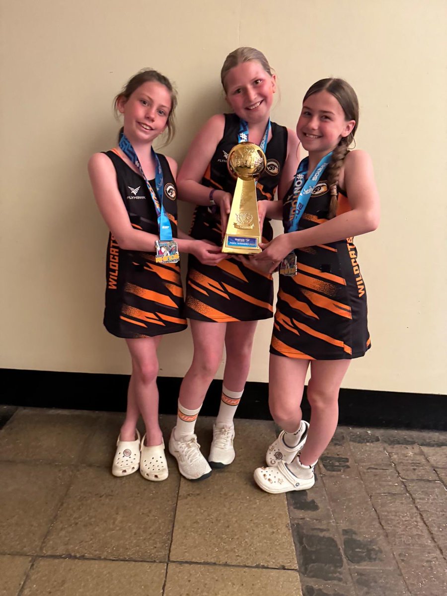 robhewittfo's tweet photo. ⁦@St_Benets⁩ Yr6 Students (Sophie Frost, Emily Rudd and Mia Hewitt) were all part of Wearside Wildcats U11 Netball Team. Pool Champions at Leeds Rhinos Tournament in Skegness. https://t.co/s3KCurXT9o