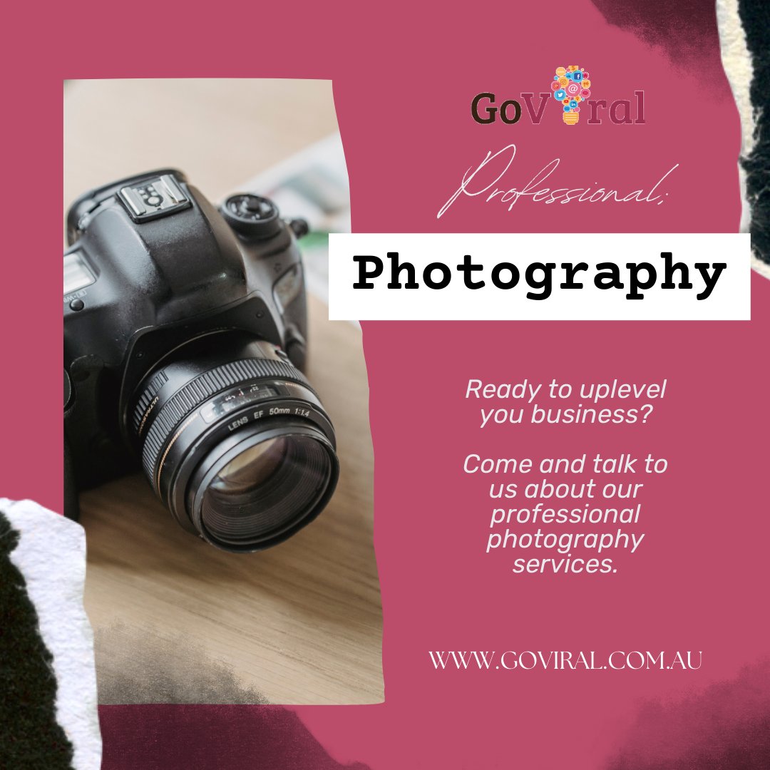 GoViral_SYD's tweet photo. Professional photographs can be used as part of a marketing campaign to enhance a product or service and attract new customers.
Looking to uplevel your business or starting from scratch?

Feel free to call us on:(02) 8016 4747 today.
Visit us at https://t.co/ubwC34qr2N or DM  ... https://t.co/wab4Rri8Op