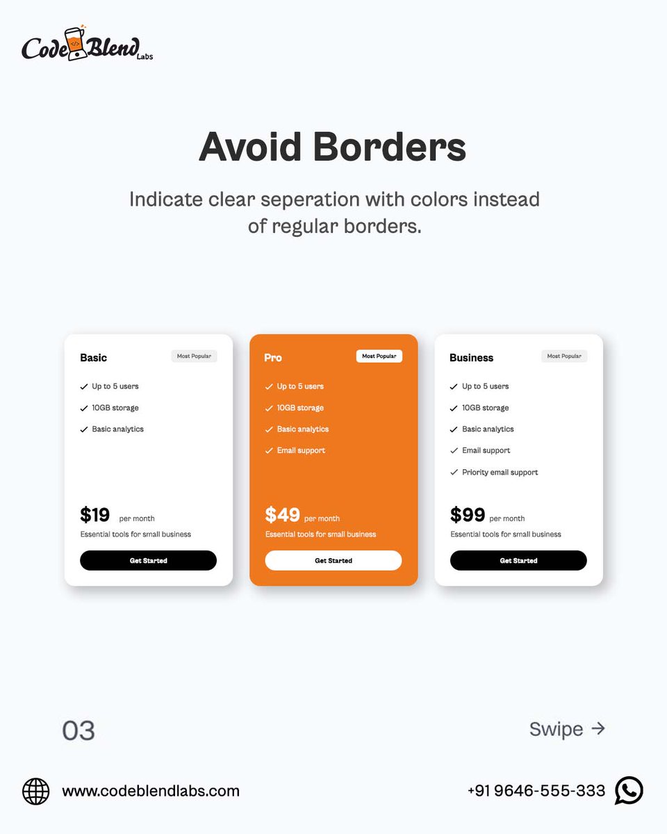 Codeblendlabs's tweet image. Sleek. Intuitive. Impactful.
Master the art of Clean UI Design and craft digital experiences that are not just beautiful — but functional. Whether it's web or mobile, a clean interface builds trust and keeps users engaged. Let your design breathe. Let your creativity shine. #cbl