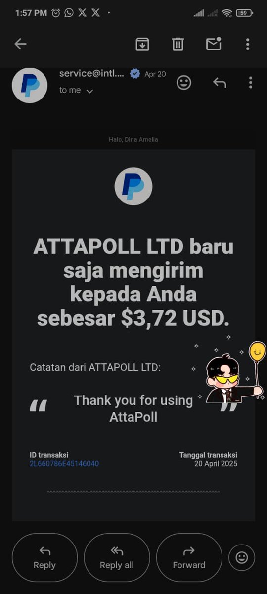 lilspaceofme's tweet photo. Here's another proof ya'll! (fyi ini aku screenshot dari email karna PayPal ku udh ku apus hehe) https://t.co/nELZVL1htr