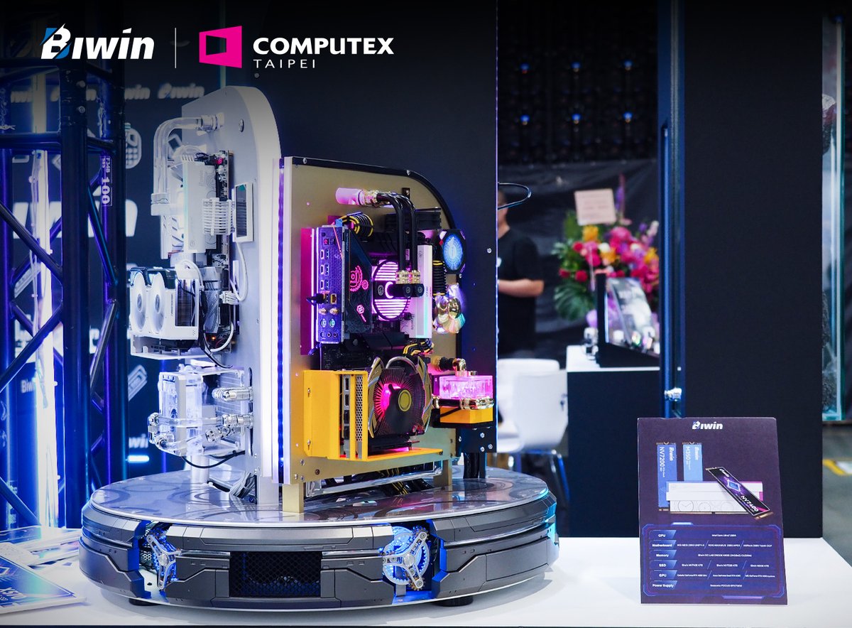 biwin_tech's tweet photo. Pushing DDR5 to the next level!
Biwin debuts its new DDR5 CUDIMM, overclocked beyond 10400 MT/s on Z890 boards:
✅ MSI MEG Z890 UNIFY-X
✅ ROG MAXIMUS Z890 APEX
✅ ASRock Z890 Taichi OCF
See it live at #J1028!
#Biwin #CUDIMM #DDR5 #COMPUTEX2025 #IntelZ890 #BuiltToWin https://t.co/uTyITBode2