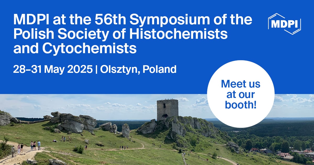 Cells MDPI (@cells_mdpi) on Twitter photo Meet Us at the 56th Symposium of the #Polish Society of #Histochemists and #Cytochemists
๐ Date: 28 to 31 May 2025
๐ Place: Hotel Anders, Stare Jabลonki, Olsztyn, Poland
๐More details: pthc2025.pl
We look forward to meet with you.
<a href="/MDPIBiologySubj/">MDPI Biology</a> Meet Us at the 56th Symposium of the #Polish Society of #Histochemists and #Cytochemists
๐ Date: 28 to 31 May 2025
๐ Place: Hotel Anders, Stare Jabลonki, Olsztyn, Poland
๐More details: pthc2025.pl
We look forward to meet with you.
<a href="/MDPIBiologySubj/">MDPI Biology</a>