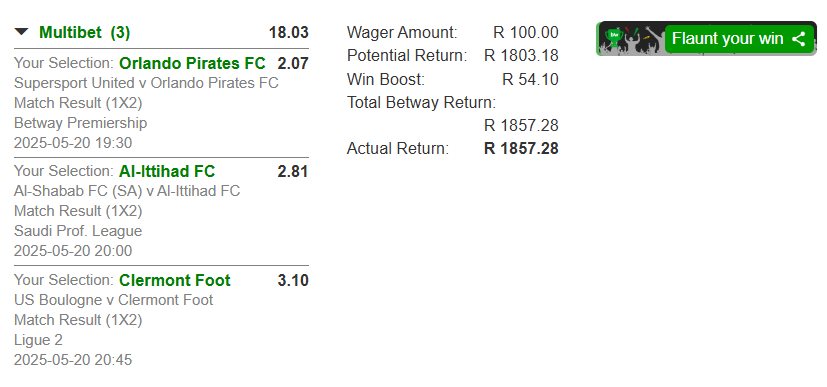 IThidiela's tweet image. BOOOOOOM 🔥🔥🔥🔥🔥🔥🔥🔥🔥🔥🔥

Congratulations to everyone who followed👌👌👌
18 odds landed safely

its sad that only 5 people followed🤔🤨 prepare yourself for todays small odds