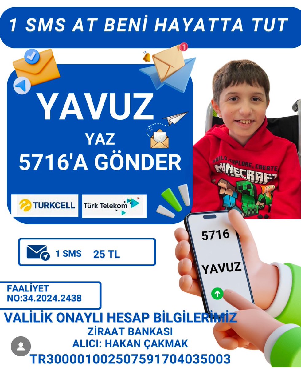 Billur🫶 (@cbcbllr85) on Twitter photo #deprem #uzaksehir #keşfet #gündem #dmd <a href="/DmdYavuz29512/">DMD_YAVUZ CAKMAK</a> #günaydın☀️
Yavuz sizlerden gelecek destekler sayesinde ilacına kavuşacak sizlere ihtiyacı var lütfen az çok demeden yapacağınız bağışlar sayesinde ona umut olun ilacına kavuşmasına bir adım daha yaklaşmasına yardım edin🙏🏻🤍 #deprem #uzaksehir #keşfet #gündem #dmd <a href="/DmdYavuz29512/">DMD_YAVUZ CAKMAK</a> #günaydın☀️
Yavuz sizlerden gelecek destekler sayesinde ilacına kavuşacak sizlere ihtiyacı var lütfen az çok demeden yapacağınız bağışlar sayesinde ona umut olun ilacına kavuşmasına bir adım daha yaklaşmasına yardım edin🙏🏻🤍