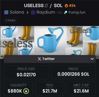 romanolegovichx's tweet photo. Something's about to happen any moment now👀

#USELESS -  getting ready for a big move

This token really has the potential to become the next $FARTcoin simply, because the idea is genius!

The more people hate it, the higher it pumps🚀 https://t.co/95NsTg3UW7