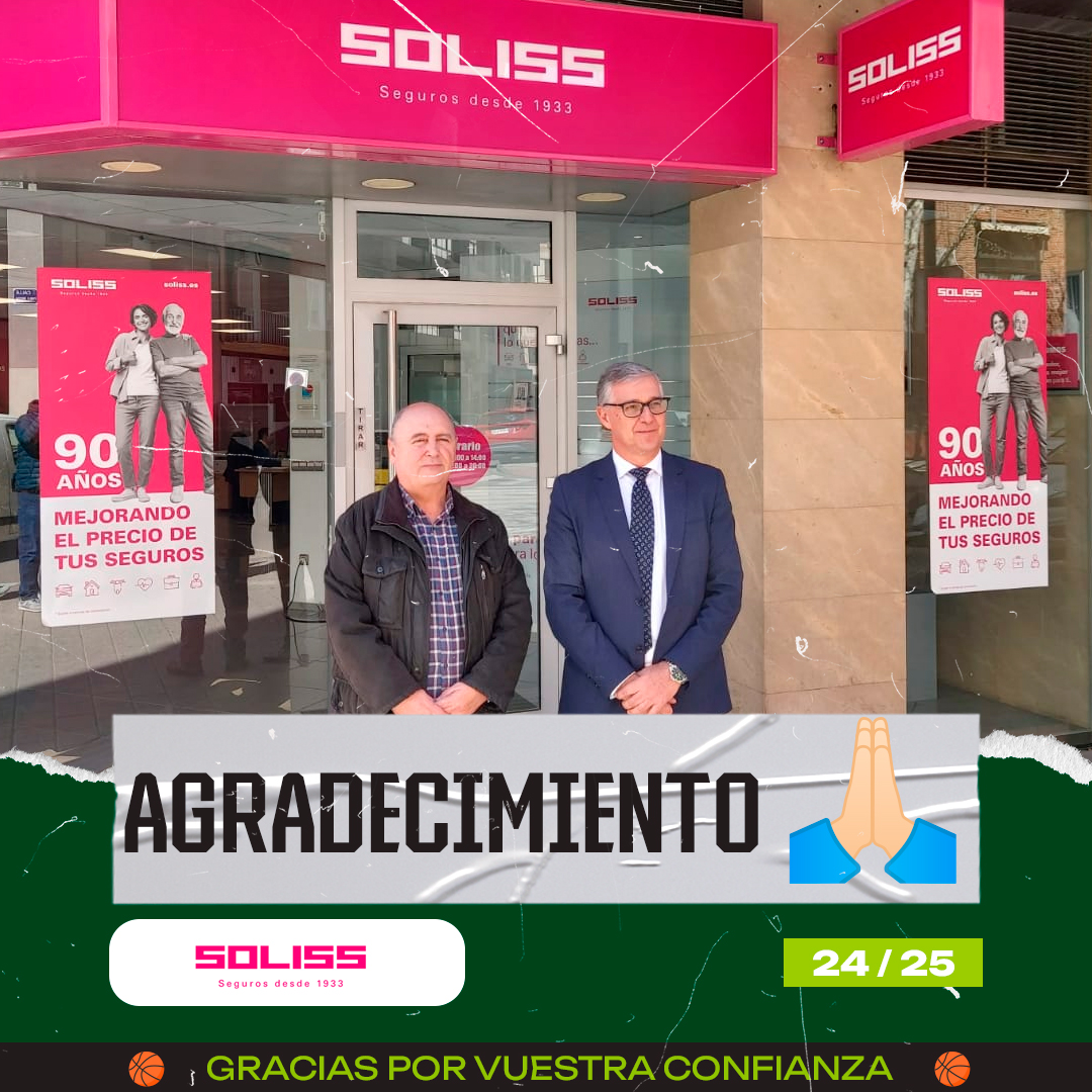 LaAcademiaAB's tweet photo. 💚 Desde La Academia, trasladamos nuestro mas sincero agradecimiento a @SegurosSoliss, por su apoyo constante al proyecto. ¡Una temporada más orgullosos de contar con vosotros!
#SomosLaAcademia #LaAcademiaAB #AcademiaBaloncestoAlbacete #BaloncestoAlbacete #Colaborador #Soliss https://t.co/lMCWCsEy3w