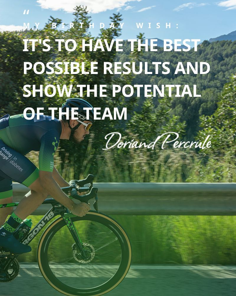 🎉 Happy Birthday, Doriand Percrule!
Diagnosed with type 1 in 2019, your belief, strength, and hard work turned a challenge into a dream come true. Keep inspiring and showing what’s possible—on and off the bike! 💙🚴‍♂️  #happybirthday #DrivingChange #diabetes