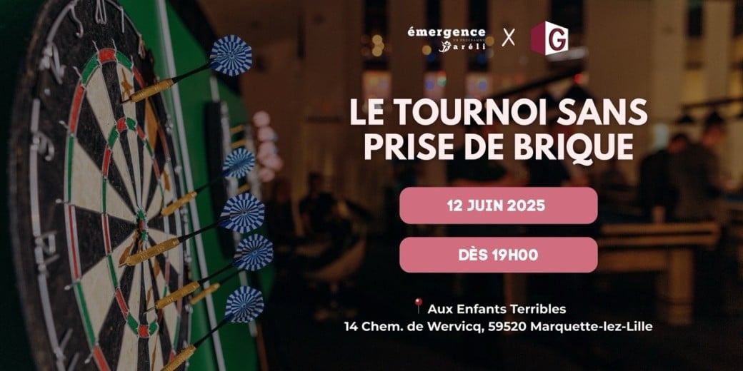 🎯INVITATION
Contrôle G vous invite à une soirée conviviale placée sous le signe de la solidarité et du partage, au bénéfice de <a href="/ARELIEmergence/">Emergence, programme d'ARELI</a>.
"Le Tournoi sans prise de brique"
📅Jeudi 12 juin 2025
📌Les Enfants Terribles
Tarif : 25€/p
Inscription : billetweb.fr/le-tournoi-san…