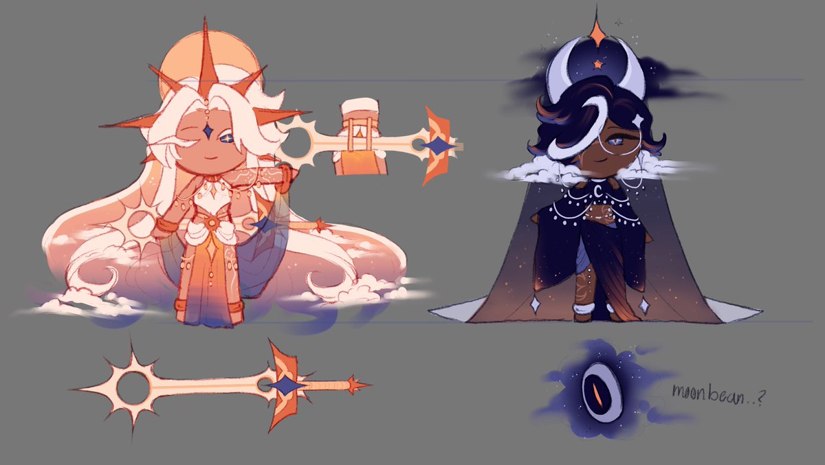 AngeIBell's tweet photo. Sun and moon espresseleine costumes I made for funsies

#Espresseleine #Espressocookie #MadeleineCookie #cookierunkingdom https://t.co/FZ3GBVE7UH