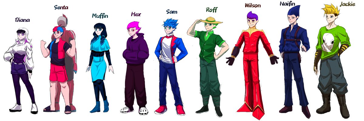 The main casts of LOF (Legends of the future)