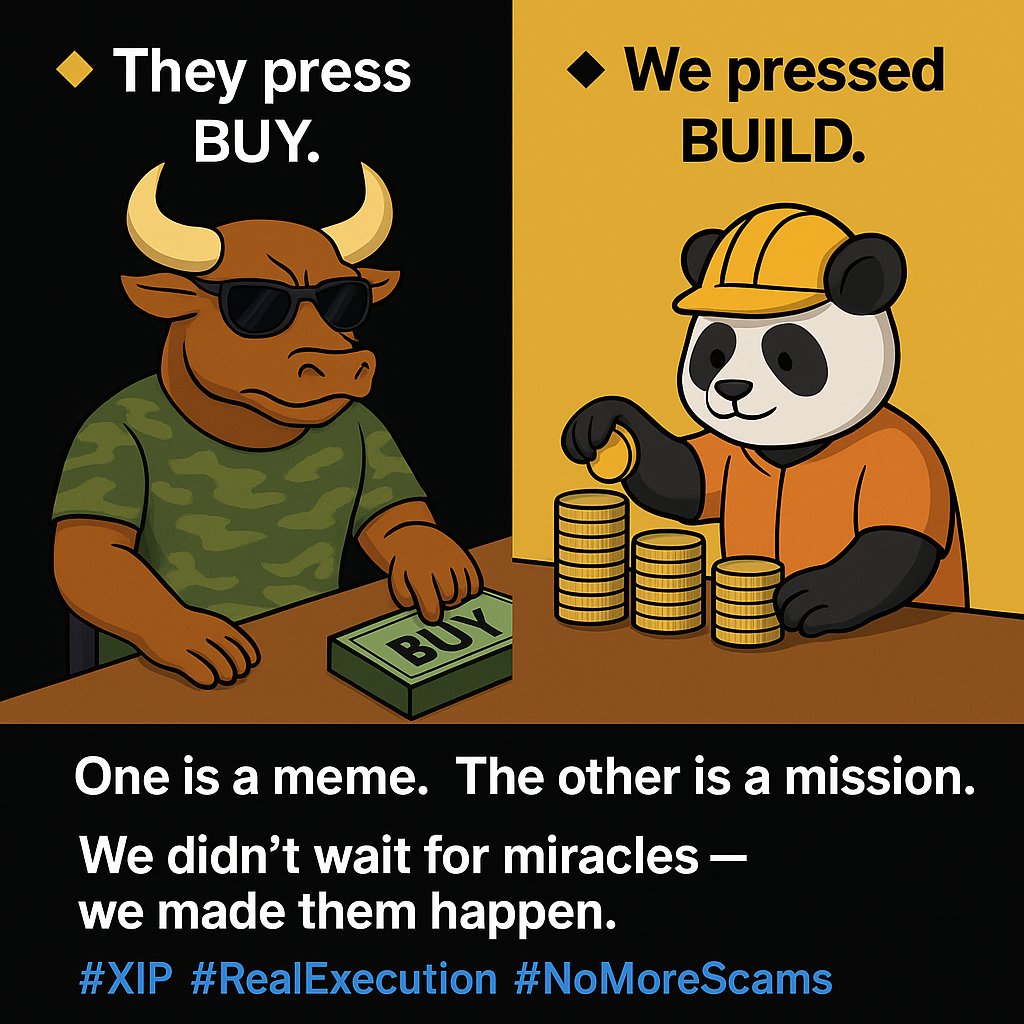 RexonKing's tweet photo. @BTCBULL_TOKEN 🔸 They press BUY.
🔸 We pressed BUILD.
One is a meme.
The other is a mission.

We didn’t wait for miracles — we made them happen.
#XIP #RealExecution #NoMoreScams #BTCBULL https://t.co/AZ1Lkkw6wQ