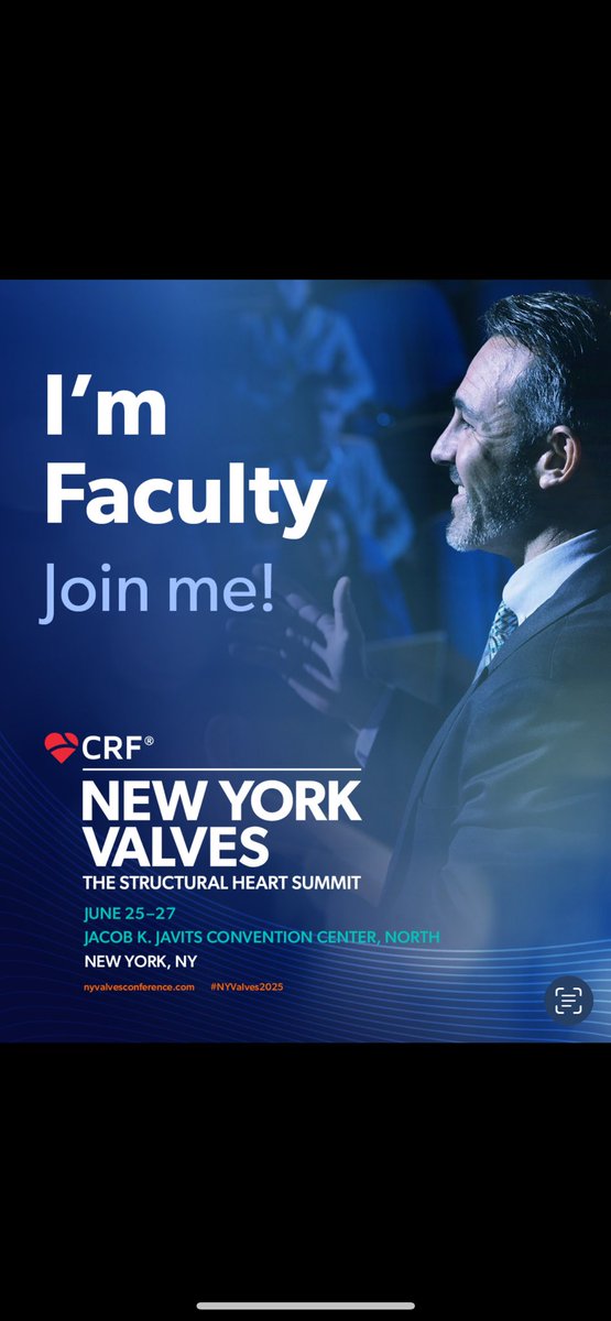 fjsawaya's tweet image. Please join us in New York for one of the most anticipated valve meeting of the year!
Hope to see you there in the big apple in June!
#NYValves2025