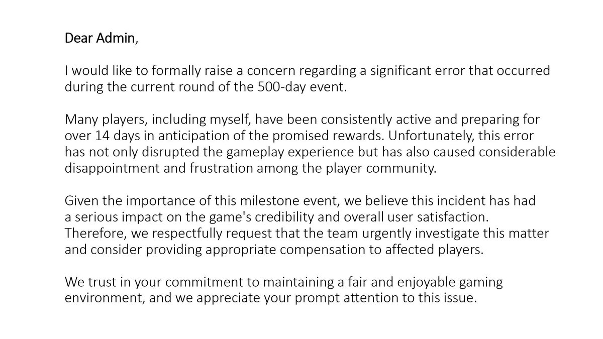 GooAengPas's tweet image. 500 days of dedication.
14 days of grinding.
1 bug to ruin it all.
Thanks for the “celebration”! 🎉
Let’s hope compensation isn’t just another myth. @NCTZONEofficial
#500DayEvent #WeDeserveBetter #TrustBroken #PlayerVoicesMatter
#NCTZONE