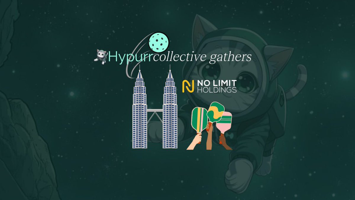 HypurrCollective.hl 🐱 (@hypurr_co) on Twitter photo You asked for it, we deliver.
HypurrCo Gathers: Smash & Savor in Kuala Lumpur
Due to popular demand, HypurrCollective and <a href="/nolimithodl/">No Limit Holdings</a> will be co-hosting a community brunch and pickleball session in the heart of Malaysia, Kuala Lumpur.
Due to limited capacity, we'll be highly You asked for it, we deliver.
HypurrCo Gathers: Smash & Savor in Kuala Lumpur
Due to popular demand, HypurrCollective and <a href="/nolimithodl/">No Limit Holdings</a> will be co-hosting a community brunch and pickleball session in the heart of Malaysia, Kuala Lumpur.
Due to limited capacity, we'll be highly