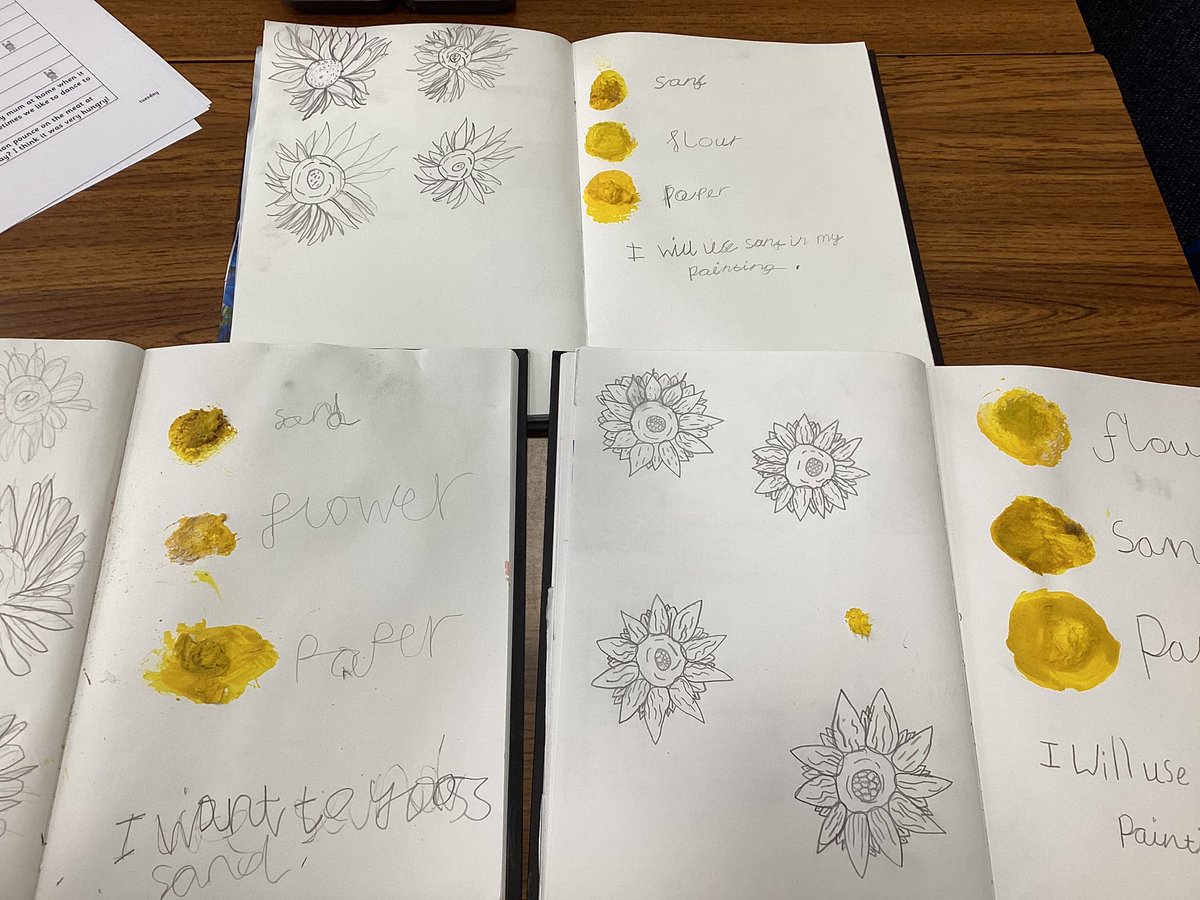 Year 1 have been learning about Van Gogh. Check out their amazing sunflower drawings and texture research before they attempt their final piece! <a href="/AbbeyMead_TMET/">Abbey Mead Primary Academy</a> 
Stunning!!! 🤩