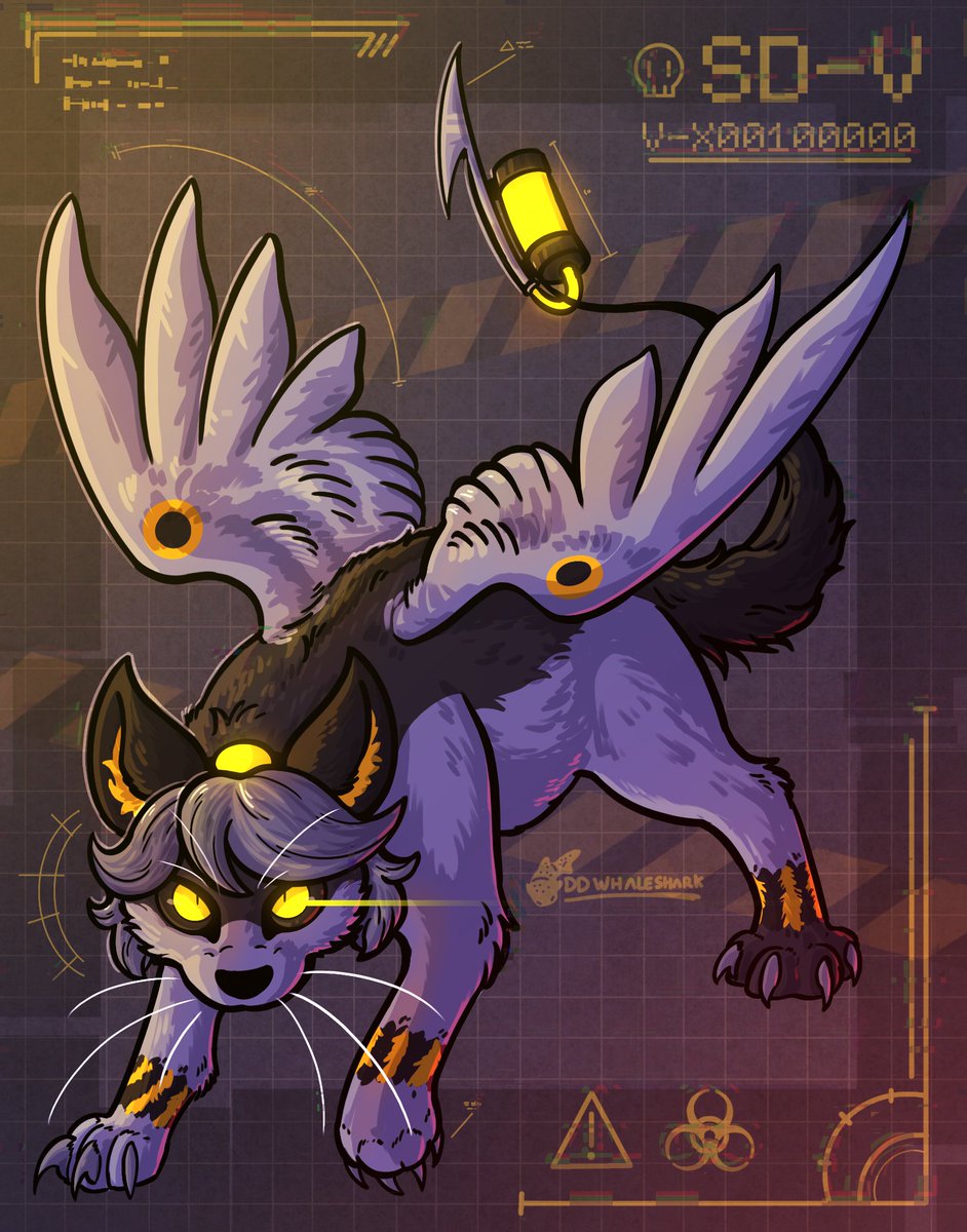 Cat V based on her cat plush design :]
 #MurderDrones #SerialDesignationV