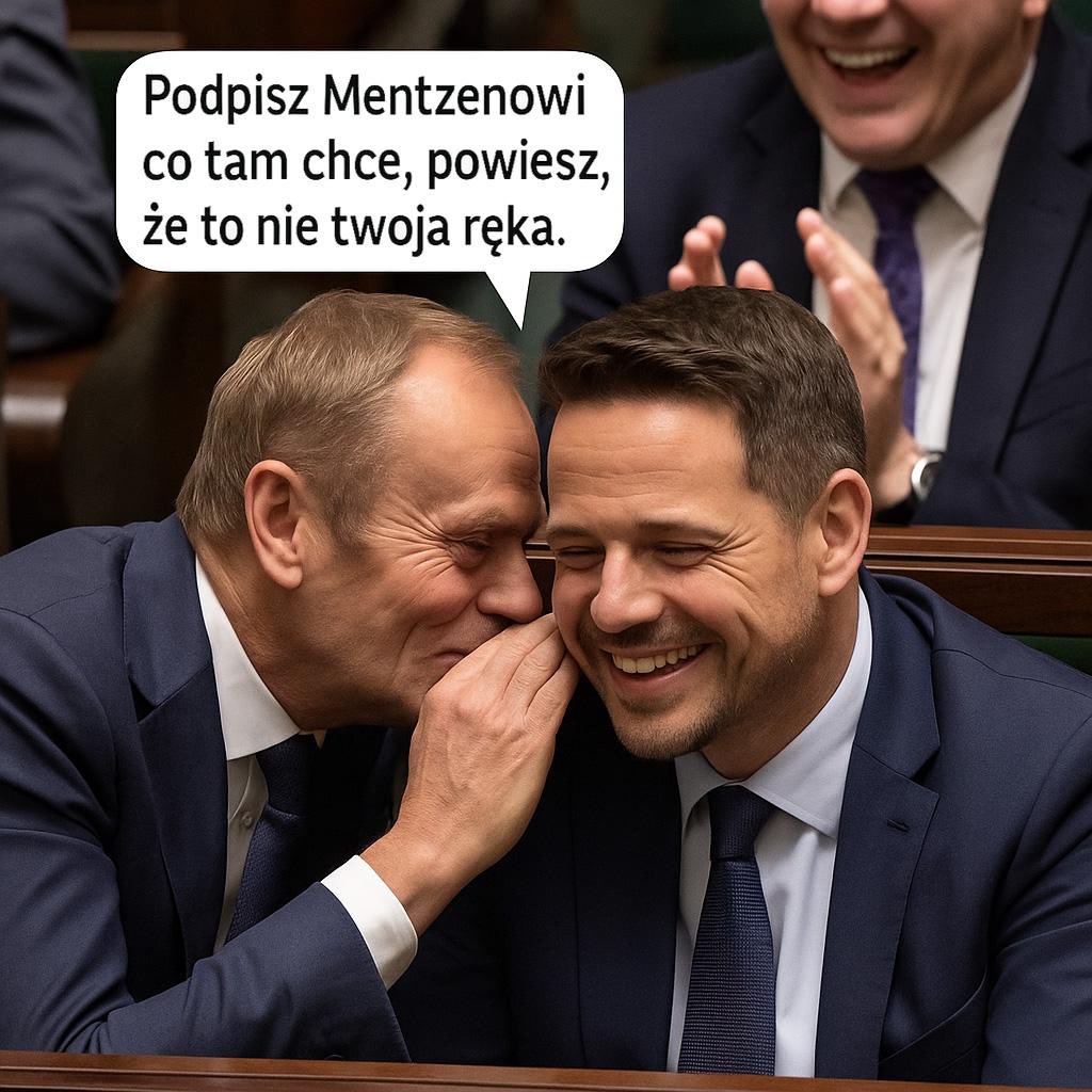 maciejgr's tweet photo. A jak Cię złapią za rękę, to mów, że to nie Twoja ręka.

@SlawomirMentzen #Trzaskowki2025 #Nawrocki2025 https://t.co/6pBhlcy8DN