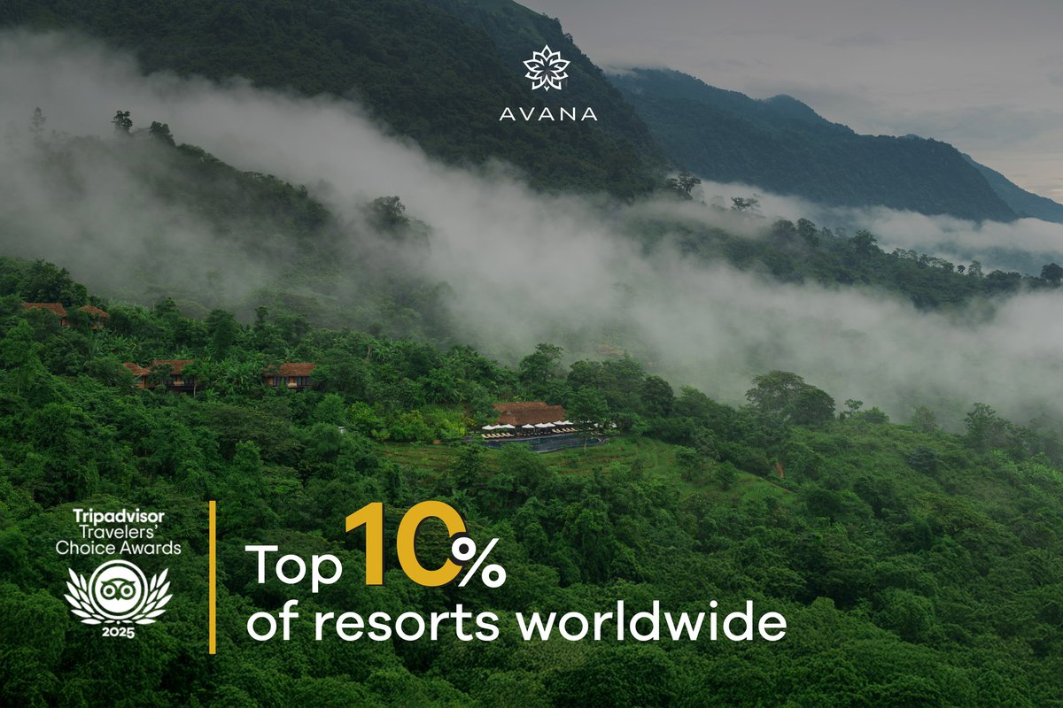 #AvanaRetreat ranks in the top 10% of #TripAdvisor Travelers' Choice Awards 2025, marking our third consecutive year achieving this prestigious position.

Huge thanks for your incredible support of Avana Retreat and our sustainable journey. 
#Mountain #nature