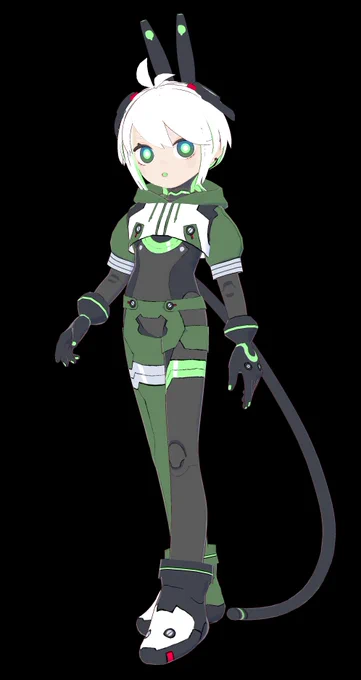 VRoid製3Dモデル『緑子ちゃんレプリカ』モデルアップデートしました 