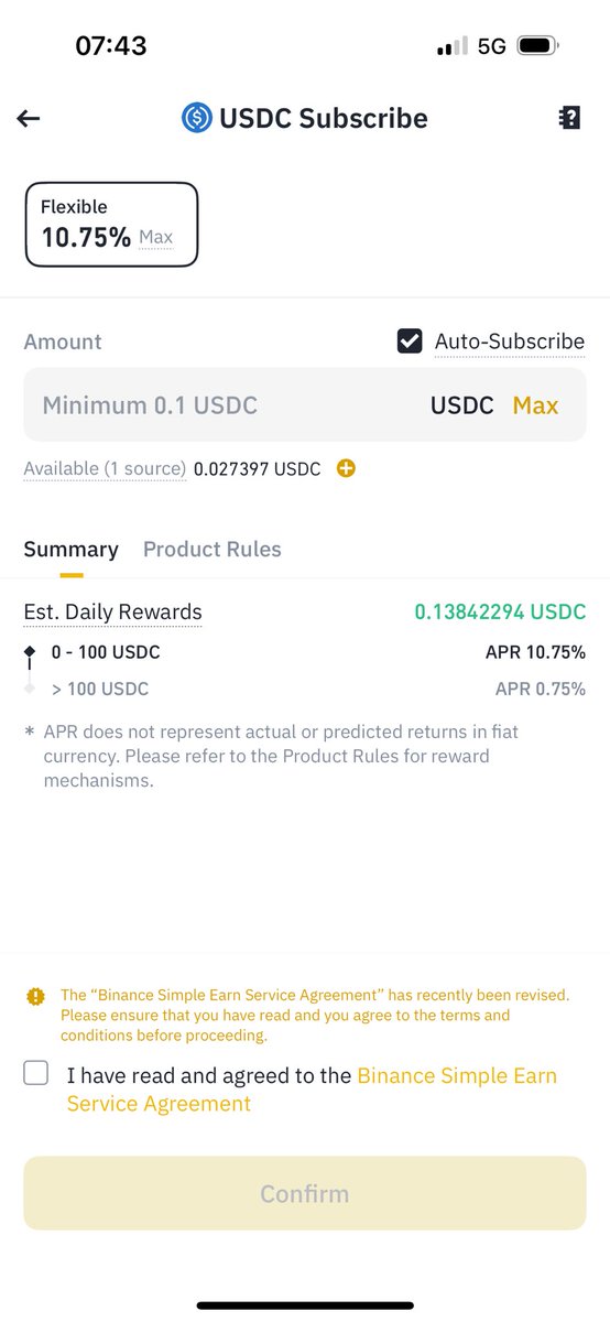 Bonjour, <a href="/binance/">Binance</a> 
Vous annoncez 11 % d’intérêt annualisés sur 10 000 usdc en earn et voilà ce qu’on  obtient une fois les fonds posés.
Vous êtes des menteur et des voleurs.