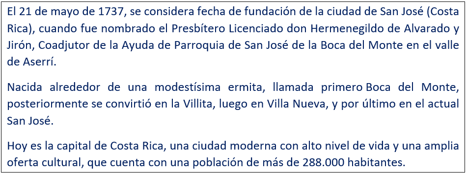 javierleoncio49's tweet photo. El 21 de mayo de 1737, hoy hace 288 años, se considera como fecha de fundación de la ciudad de San José (Costa Rica). 
@MunideSanJose,@CostaRica,@UniversidadCR,@La_Republica,@MCJ_CR,@EmbEspCostaRica,@EmbEspCostaRica,#sanjosecostarica,#CostaRica https://t.co/UcrriUjFyD