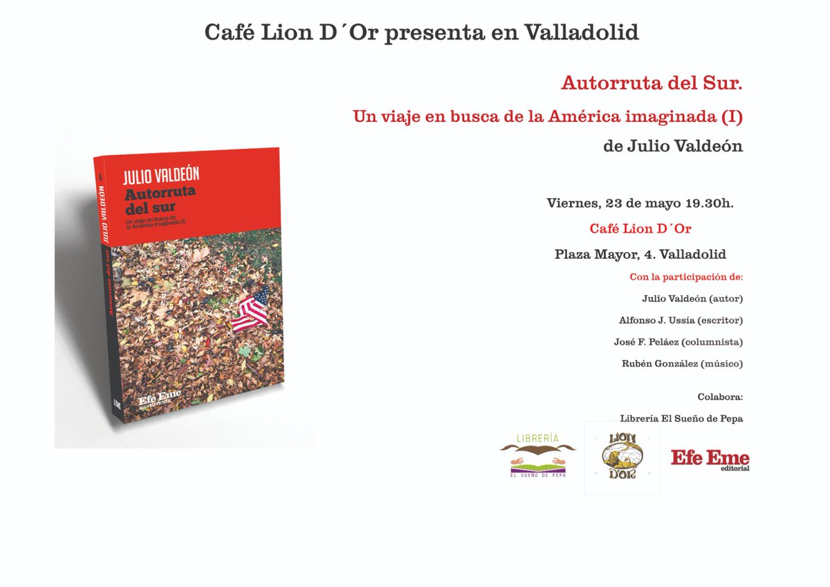 Julio Valdeón (@juliovaldeon) on Twitter photo Recuerden, este viernes. Con Rubén González, tremendo compositor y guitarrista, y dos escritorazos, <a href="/MagfcoMargarito/">José F. Peláez</a> y <a href="/alfonsojussia/">A. J. Ussía</a>. Un poco más tarde de la hora inicialmente prevista, a las 19:30. Recuerden, este viernes. Con Rubén González, tremendo compositor y guitarrista, y dos escritorazos, <a href="/MagfcoMargarito/">José F. Peláez</a> y <a href="/alfonsojussia/">A. J. Ussía</a>. Un poco más tarde de la hora inicialmente prevista, a las 19:30.
