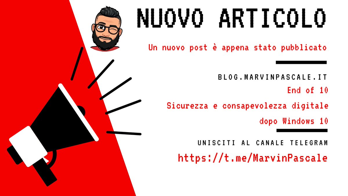 l_onnipotente's tweet image. End of 10
Sicurezza e consapevolezza digitale dopo Windows 10
blog.marvinpascale.it/posts/2025/end…
#opensource #linux #windows #sicurezza