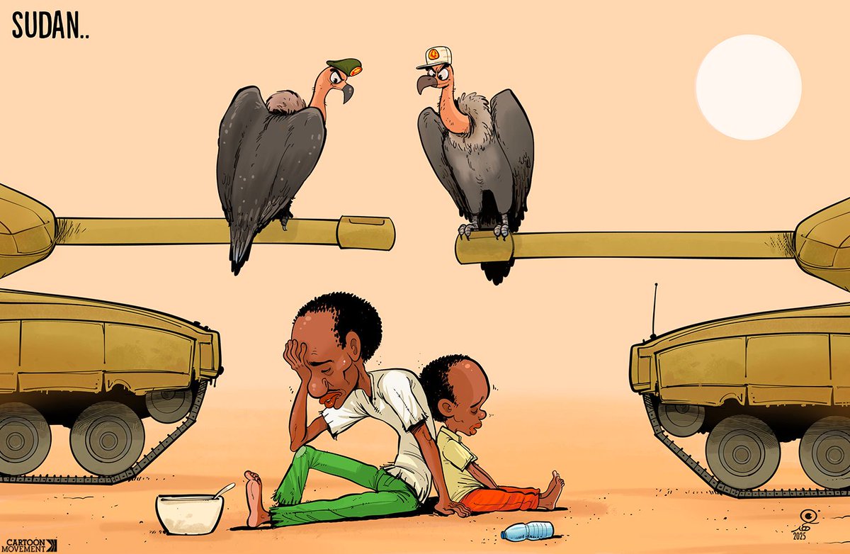 With all eyes on Gaza, the violence and humanitarian crisis in Sudan is all but forgotten. Today’s cartoon by Fahd Bahady. More cartoons: buff.ly/e9vNc2o

#Sudan #violence #humanitariancrisis