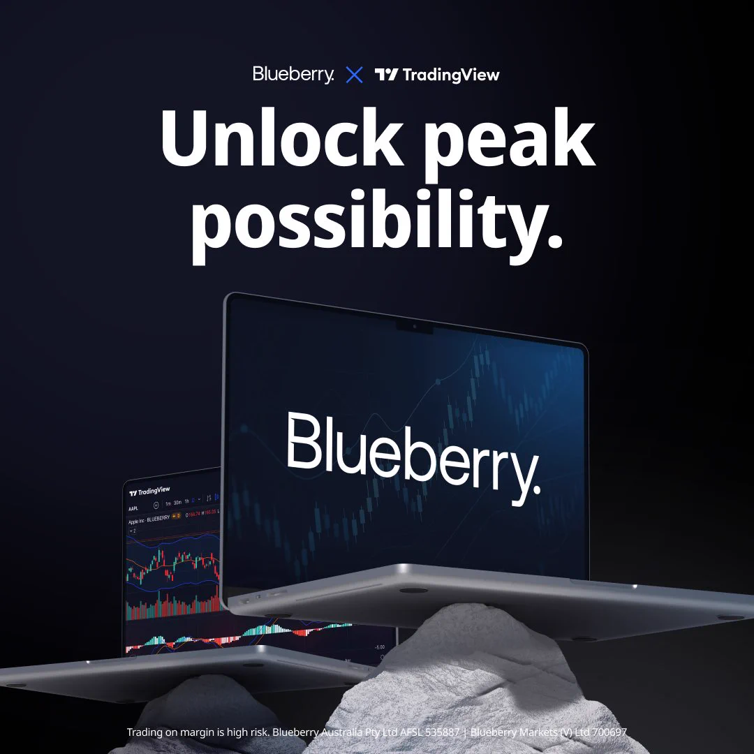 We are live on TradingView!
Realise your peak trading potential with advanced charting, precision analysis and real-time data. 
Create your free TradingView account today and link your Blueberry.X account to unlock our legendary support, competitive spreads and lightning execution speeds.