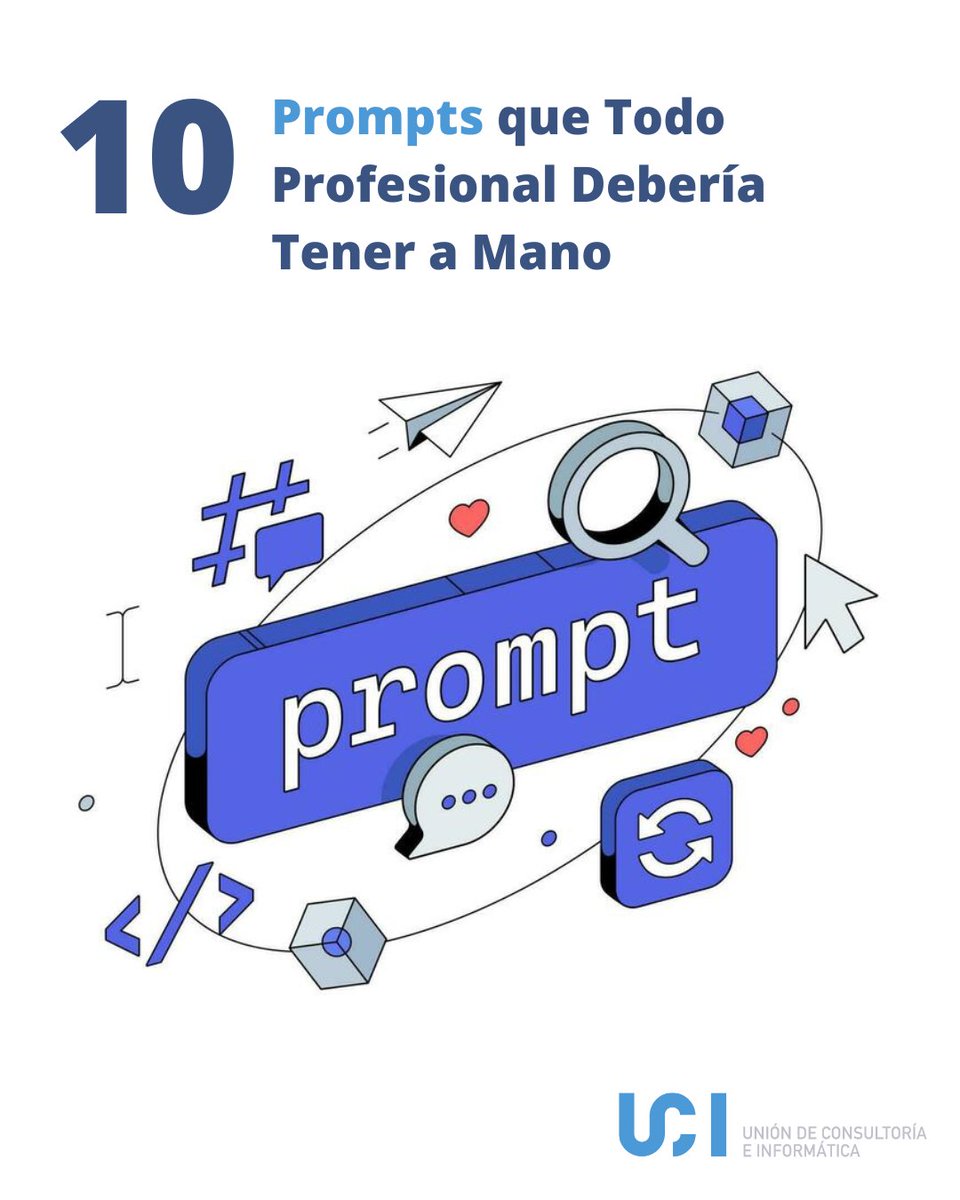 ¿Te gustaría organizar mejor tu día, reducir la procrastinación o automatizar tareas repetitivas? La #IA puede ser tu aliada ✍️⏱️🤖

Descubre cómo aplicar 10 #Prompts clave para ganar eficiencia, gestionar tu tiempo y optimizar reuniones 👉 goo.su/grOZ