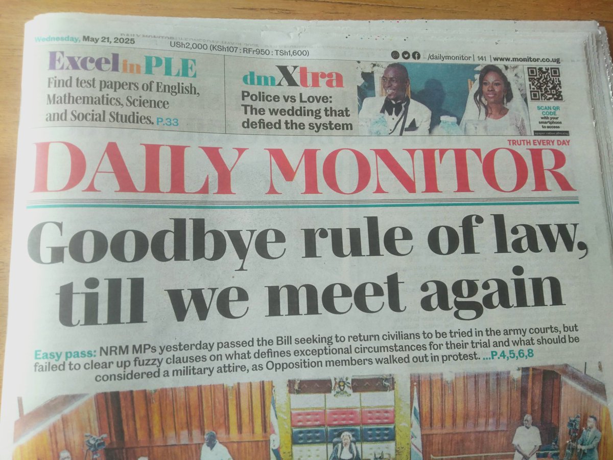 TonnyMuwangala's tweet photo. This something bothers even today. With a headline from the same daily @DailyMonitor . In the not-too-distant-future! #UPDFBill @achekwech ahaa... https://t.co/4bDRFm5sUY