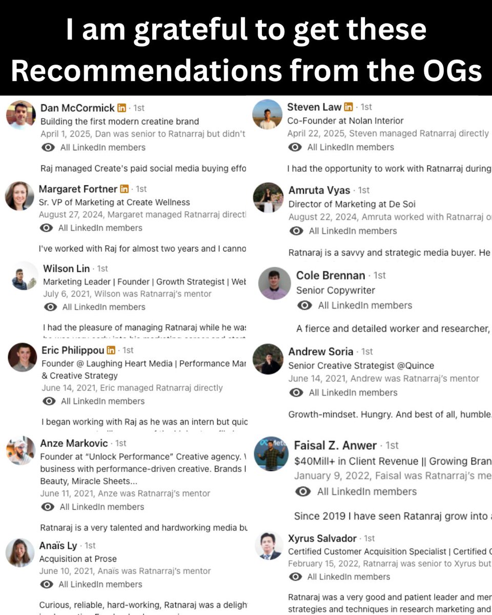 ratnaraj007's tweet photo. 🚀 I am grateful to be recognized by some of the best minds in the industry. These words keep me sharp and focused on delivering real results.

👉 If you're ready to scale your DTC brand with Paid Social Ads, visit https://t.co/9ataDyJVYN to get started.

#Marketing #Advertising https://t.co/ML34vR1FMN