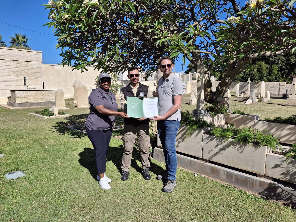 3laa 3bou Rabe7 (@alaaabourabeh) on Twitter photo Five years at <a href="/CWGC/">Commonwealth War Graves</a> including one year in Egypt. My brothers, praise be to God that you are in my life. You are not just colleagues you are my flesh and blood. You have a place in my heart.
Thank you to the One who sent you to me.<a href="/dgcwgc/">DG CWGC</a>
<a href="/barryjmurph/">Barry Murphy</a>
<a href="/AAPAComms/">AAAComms</a> <a href="/HemaJaradah/">Ibrahim Jaradah</a> Five years at <a href="/CWGC/">Commonwealth War Graves</a> including one year in Egypt. My brothers, praise be to God that you are in my life. You are not just colleagues you are my flesh and blood. You have a place in my heart.
Thank you to the One who sent you to me.<a href="/dgcwgc/">DG CWGC</a>
<a href="/barryjmurph/">Barry Murphy</a>
<a href="/AAPAComms/">AAAComms</a> <a href="/HemaJaradah/">Ibrahim Jaradah</a>